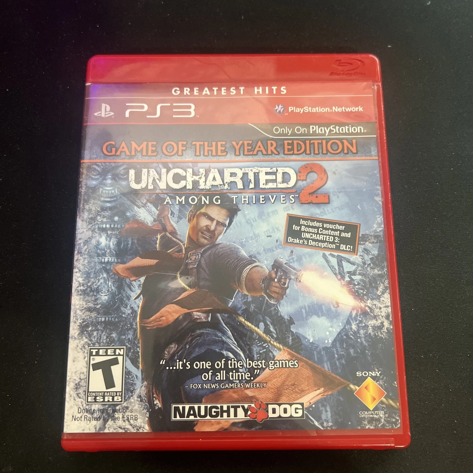 Uncharted 2: Among Thieves Greatest Hits (Sony PlayStation 3, 2010)