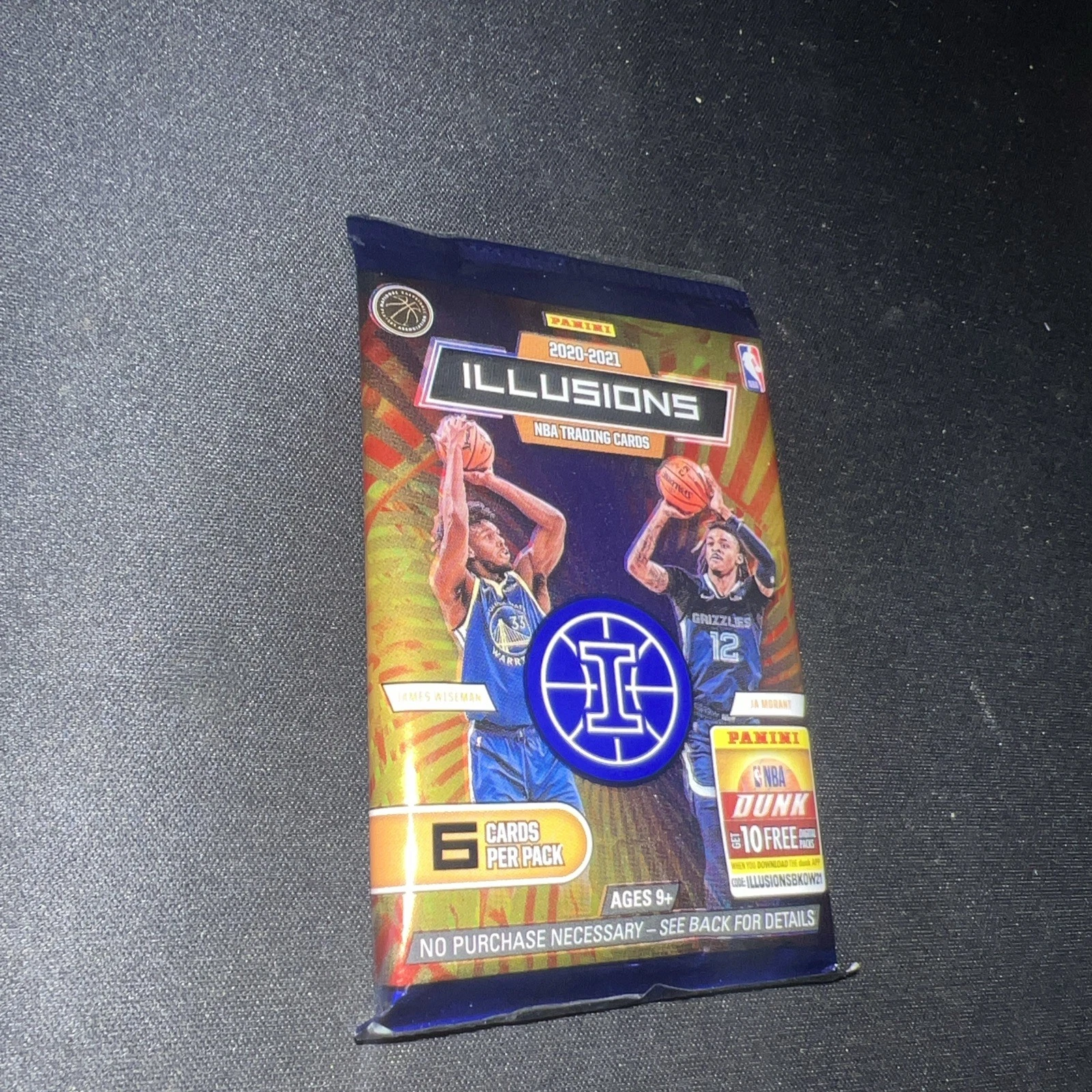 2020-2021 Panini Illusions Basketball NBA Trading Cards Factory Sealed Pack (1)