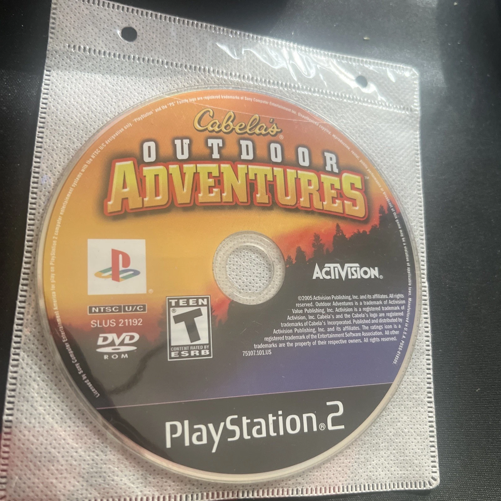 Cabela's Outdoor Adventures (Sony Playstation 2, 2005) PS2 Disc Only!