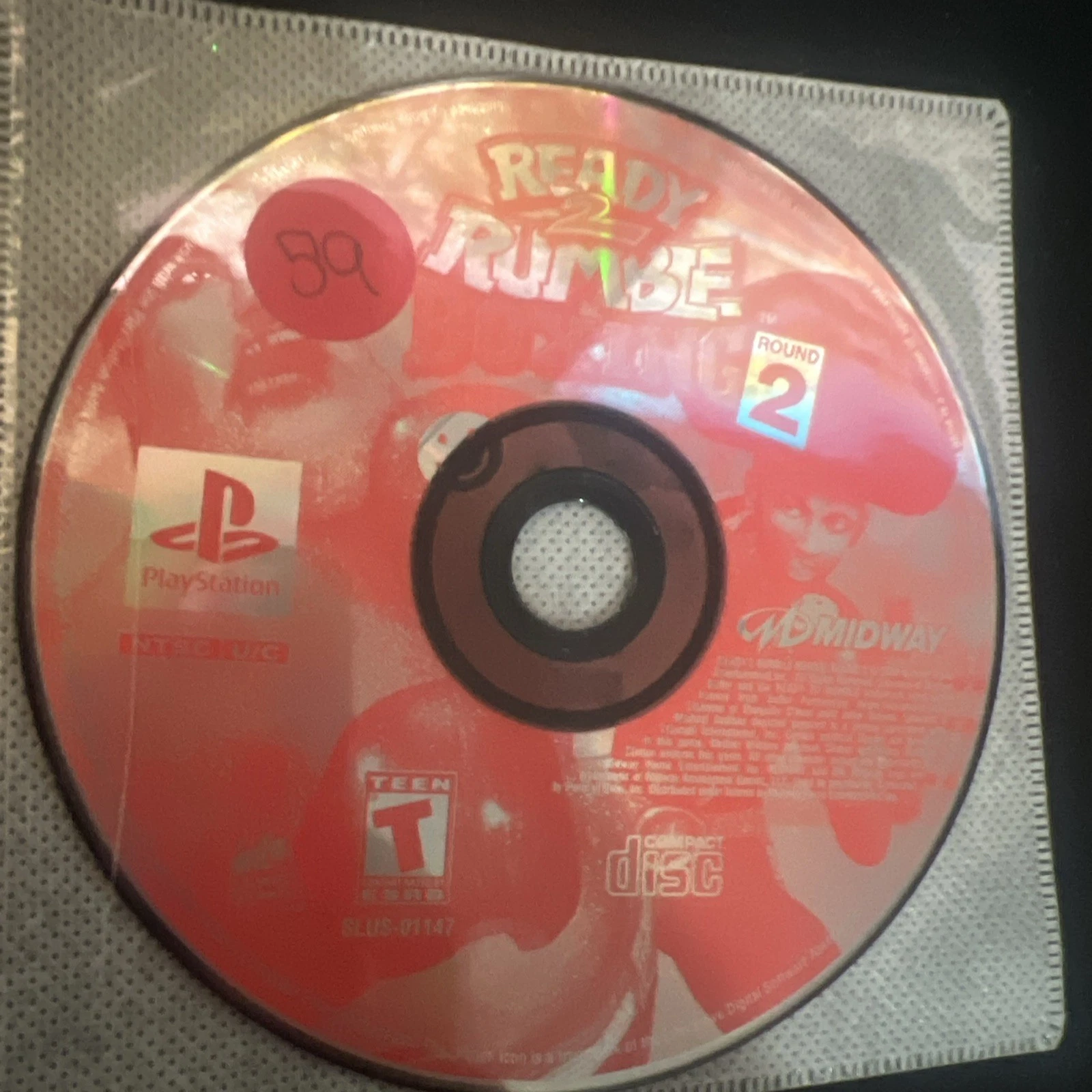 Ready 2 Rumble Boxing Round 2 PS1 (Sony PlayStation 1, 2000) [DISC ONLY] Tested!