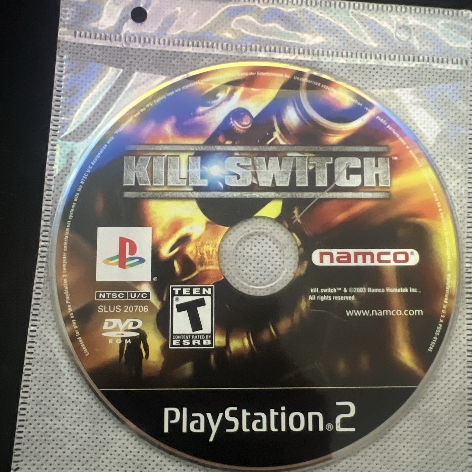 Kill Switch Sony (PS2, 2003) Disc Only