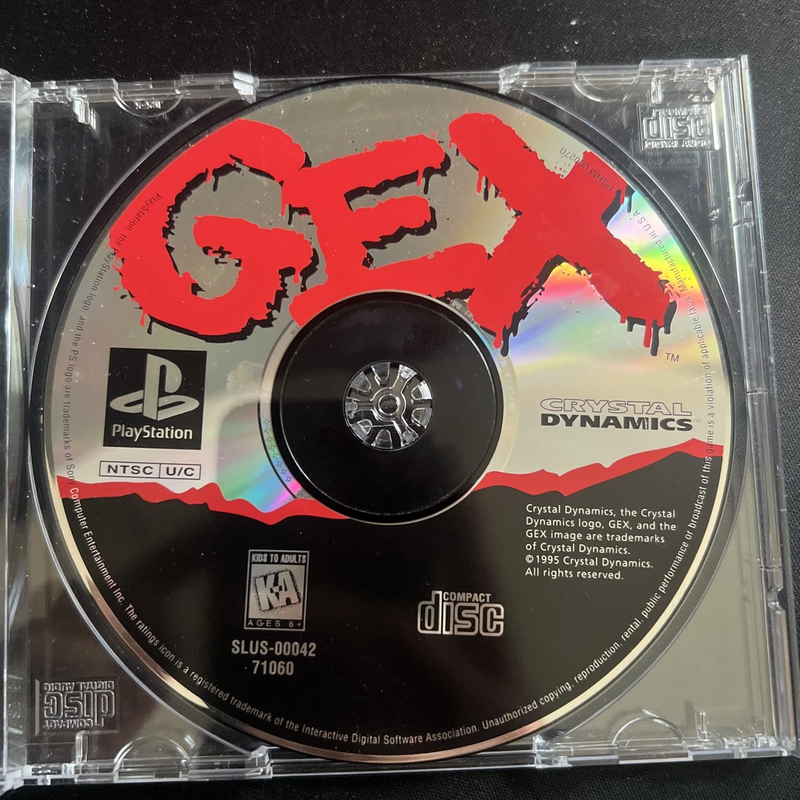 Gex Sony PlayStation 1 Game Disc Only No Manual Tested