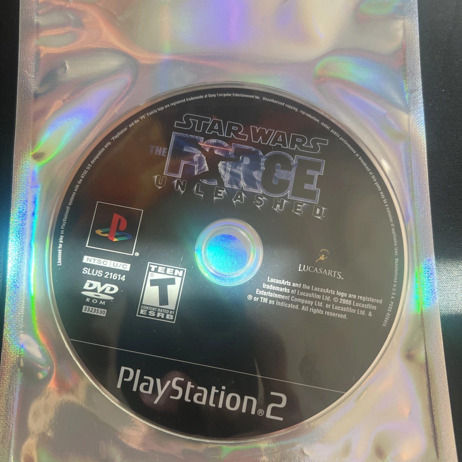 Star Wars: The Force Unleashed (Sony PlayStation 2, Disc Only) – Fully Tested