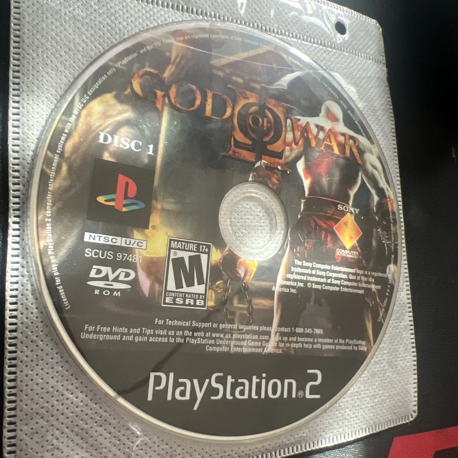 God of War 2 Disc 1 Tested! Working! - Sony PlayStation 2